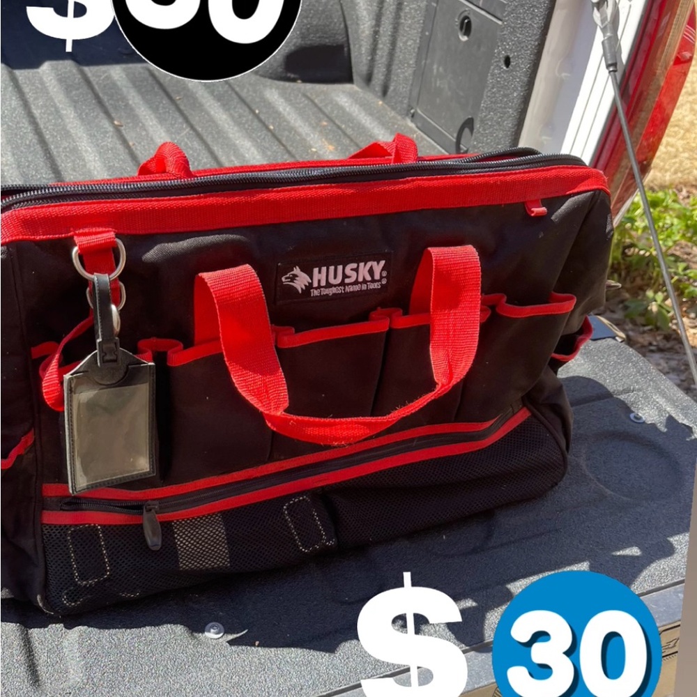 Husky Black and Red Tool Bag